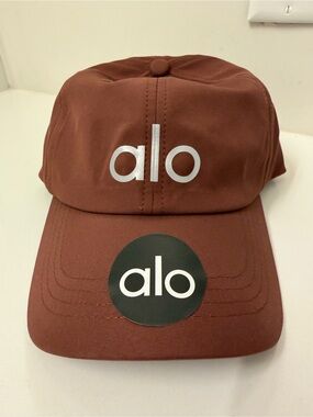 ALO Yoga Brown Logo Cap Brand New
